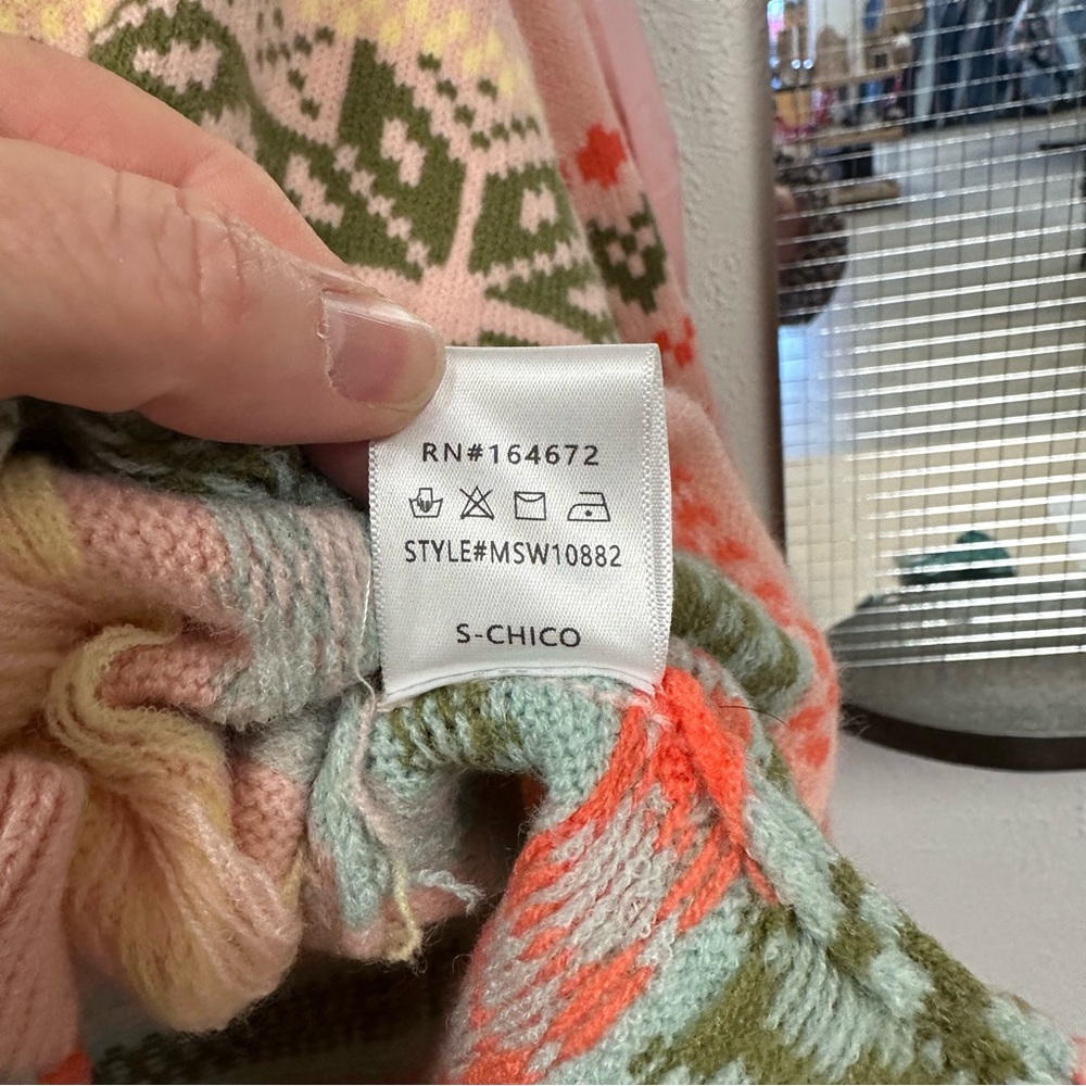 &Merci pink Button-Front Cardigan Sweater - Picture 6 of 6
